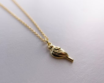 Gold Plated Sterling Silver Song Bird Necklace | 18k Gold-Plated over Sterling Silver | Songbird Necklace | HYPOALLERGENIC