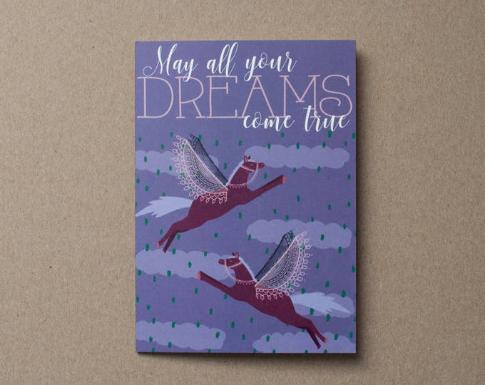 May All Your Dreams Come True Card | Congratulations Card | Graduation Card | New Baby