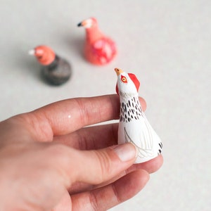 Choose Your Bird Ring Holder Bird Ring Cone Jewelry Display Ring Dish Choose Turkey Vulture, Flamingo, or Chicken Chicken