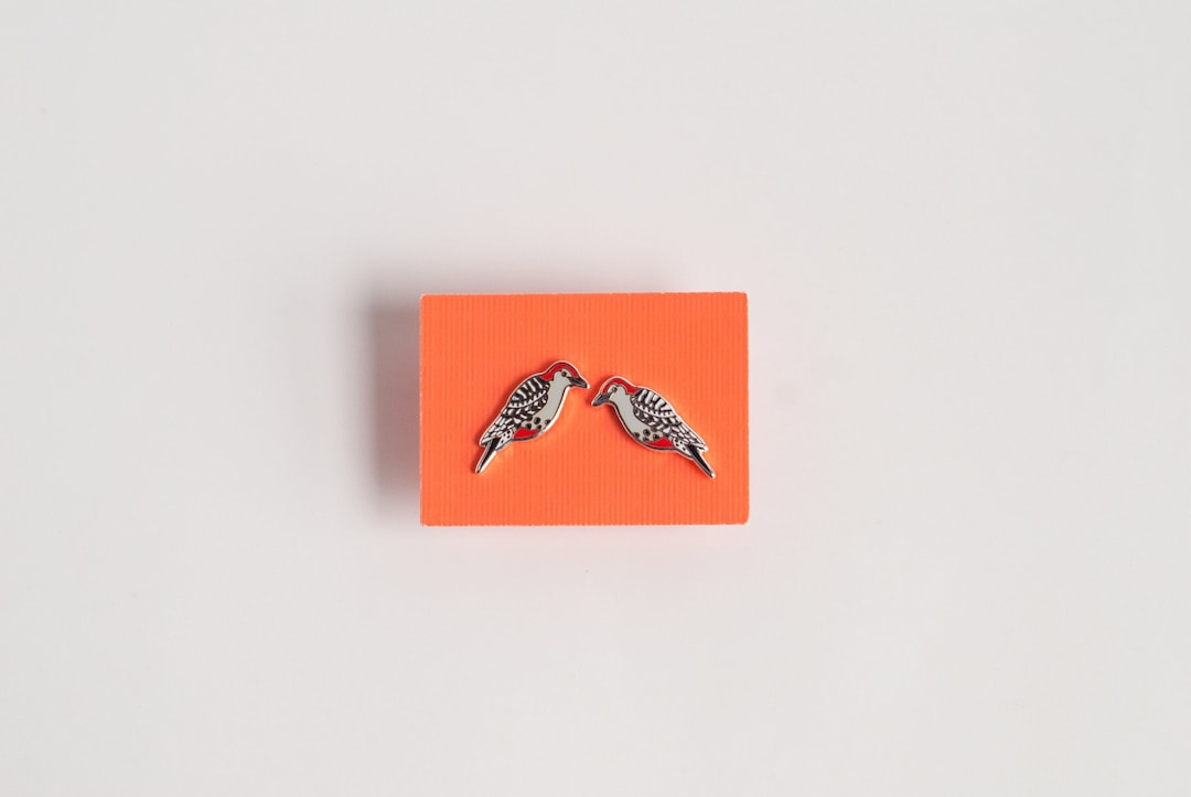 Red-bellied Woodpecker Earrings Enamel Jewelry Stud Earrings Woodpecker