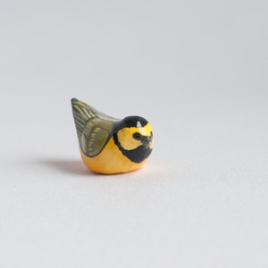 Hooded Warbler Miniature Yellow Warbler Songbird Bird Figurine image 2