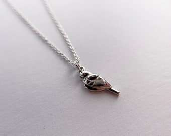 Sterling Silver Song Bird Necklace | .925 Sterling Silver Bird Necklace | Songbird Necklace | Minimal Bird Necklace | HYPOALLERGENIC