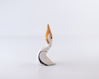 Pelican Ring Holder | Bird Ring Cone | Jewelry Display | Ring Dish | Pelican Sculpture | American Pelican Figurine |