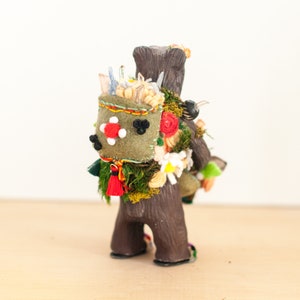 The Carrier of Flora and the Green Thumb: Brown Bear Sacred Sculpture A Creature of One Wilderness image 4