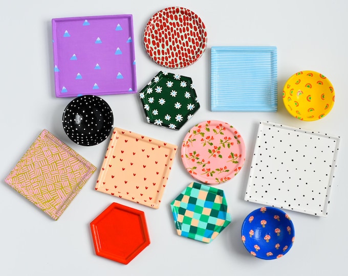 Choose your Ring Dish | Add on for Ring Holders | Colorful Trinket Dishes | Customized Jewelry Dish