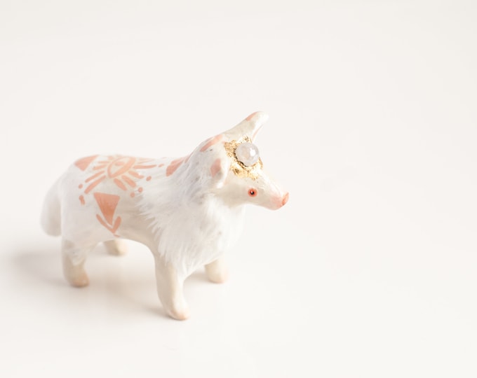 Seeing Eye Collection: The Mystic Agate White Wolf | Guide Animals to Truth