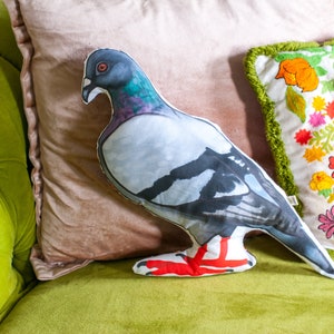 Large Pigeon Plushie | Funny Bird Pillow | Rock Dove | Large Pigeon Plushie | City Dad | Father&#39;s Day Gift