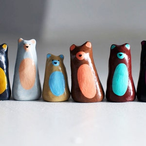 The Congregation of Indifferent Bears | Ring Holder, Ring Cone, Bear Figurine