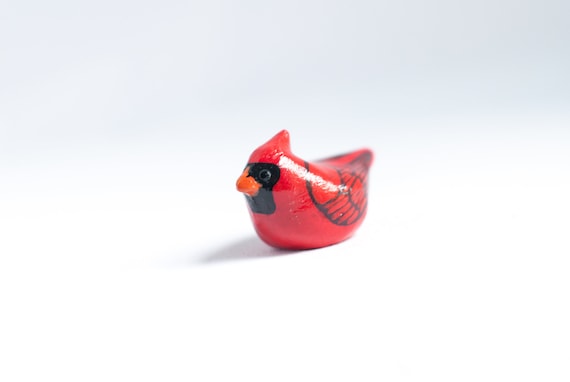 Northern Cardinal Miniature | Bird Figurine