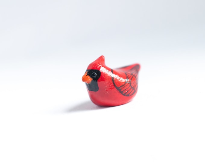 Northern Cardinal Miniature | Bird Figurine