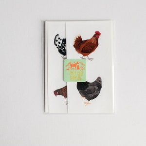 Round Chicken Stickers | 12 Hen Stickers | 1.5&quot; Round Glossy Bird Stickers