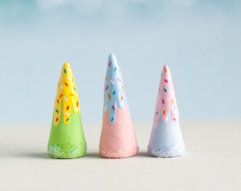Choose Your Donut Tree Cone | Donut Ring Holder | Jewelry Display | Ring Dish | Choose From 3 Colorful Donut Trees | Sprinkles & Sparkles
