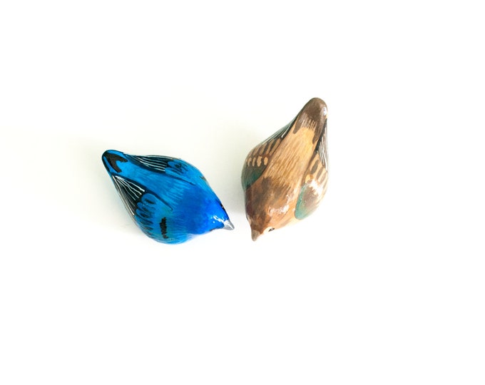 Indigo Bunting Pair-  Miniatures