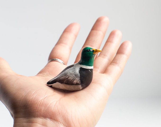 Mallard Duck  Miniature | Bird Figurine