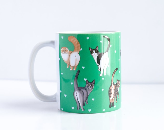 Cat Butt Coffee Mug | Funny Cat Coffee Mug | 11oz Coffee Mug | For Cat Lovers