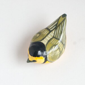 Hooded Warbler Miniature Yellow Warbler Songbird Bird Figurine image 5