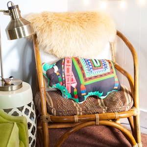 Yak Plushie / Tibetan Yak Plushie with Swag / Beast of Burden Pillow