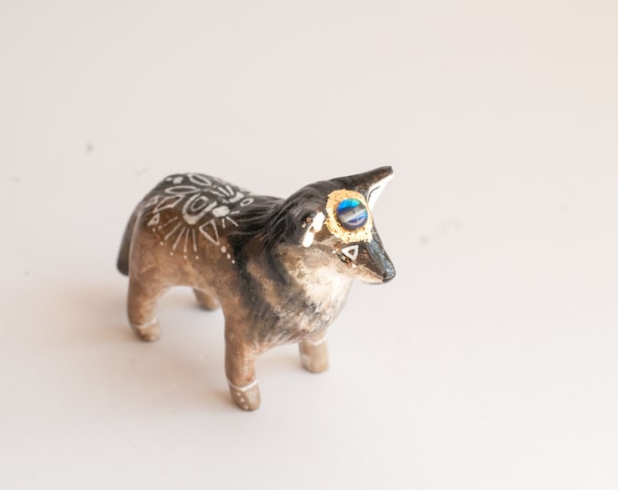 Seeing Eye Collection: The Aura Quartz Gray Wolf | Guide Animals to Truth