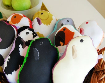 Choose Your Guinea Pig Plushie / Guinea Pig Pillow / Plush / Soft Sculpture / Original Illustration- NEW Guinea Pigs Added!