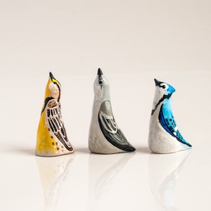 Choose Your Bird Ring Holder | Bird Ring Cone | Jewelry Display | Ring Dish | Choose Blue Jay, Meadowlark, Mockingbird