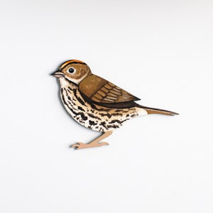 Arte mural de madera de pájaro hornero / Pájaro para colgar en la pared / Pájaro de madera de 5&quot; / Para amantes de las aves