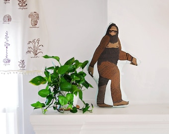Bigfoot-knuffel: knuffelig sasquatch-kussen, grappig cadeau voor vader