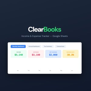 Income and Expense Tracker Spreadsheet Google Sheets Budget Planner Financial Tracker Tax Tracker Bilingual Template