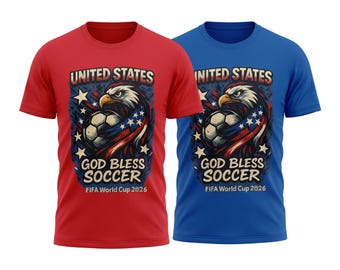Maglietta da calcio USA God Bless FIFA World Cup 2026 / Maglietta patriottica per tifosi