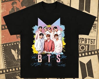 T-shirt unisex con grafica BTS, gadget BTS, regalo per i fan, maglietta casual per i fan ARMY