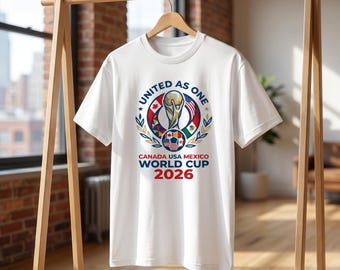 Camiseta del Mundial 2026 100% USA CAN MEX Fútbol Camiseta Copa Mundial 2026 Auténtica