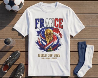 Maglietta Coppa del Mondo 2026, maglietta del torneo USA Canada Messico, maglietta per i tifosi della nazionale di calcio francese
