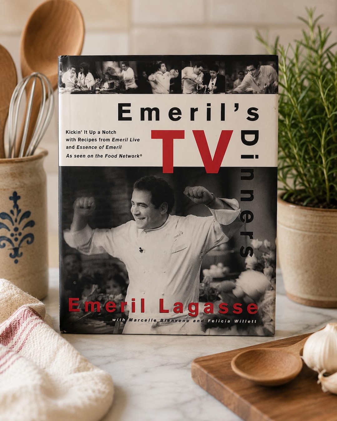 Signed First Edition Emeril's TV Dinners Cookbook (1998) Autographed ...