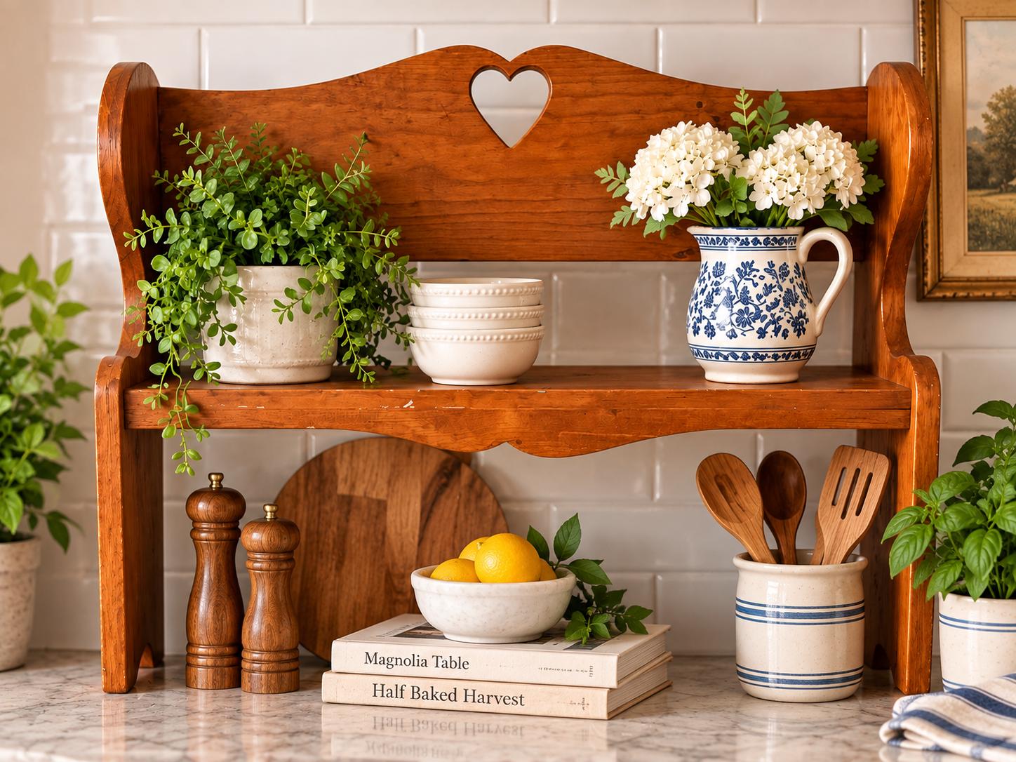 【最終値下げ】カントリー家具　飾り棚　ハート アンティーク　ディスプレイ　USA Vintage Wooden Heart Shelves - Etsy