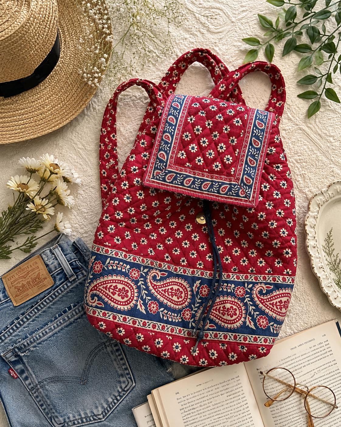 Vera Bradley Backpack Drawstring - Etsy display picture 2