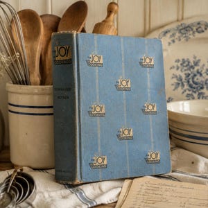 Libro de cocina "Joy of Cooking" de 1953 / Irma S. Rombauer, Marion Rombauer Becker, tapa dura de mediados de siglo.