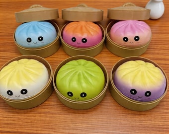 Mysterious Dumpling Stress Relief Squeeze Blind Box, Children's Surprise Blind Box Toy, Realistic Steamed Bun Shape, Blind Box Gift