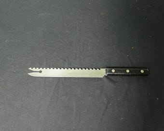 Hollow Ground Stainless Steel Bread Knife Made in USA