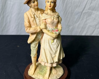 Vintage Satsuma Ceramic Couple Figurine