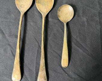 Silverplate Serving Utensils Set of 3 Italy