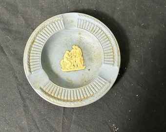 Wedgwood Blue Jasperware Ashtray Made in England