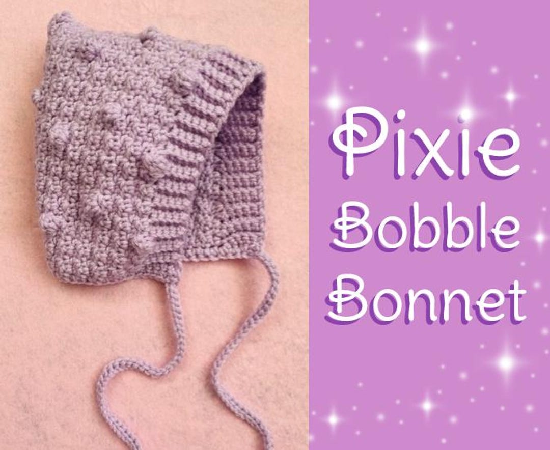Pixie Bobble Bonnet - Etsy