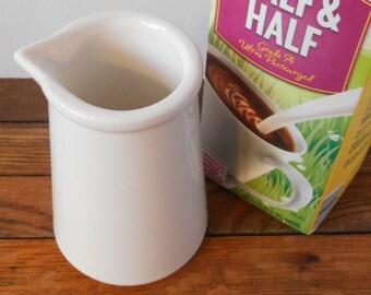 WHITE POTTERY creamer farm house decor