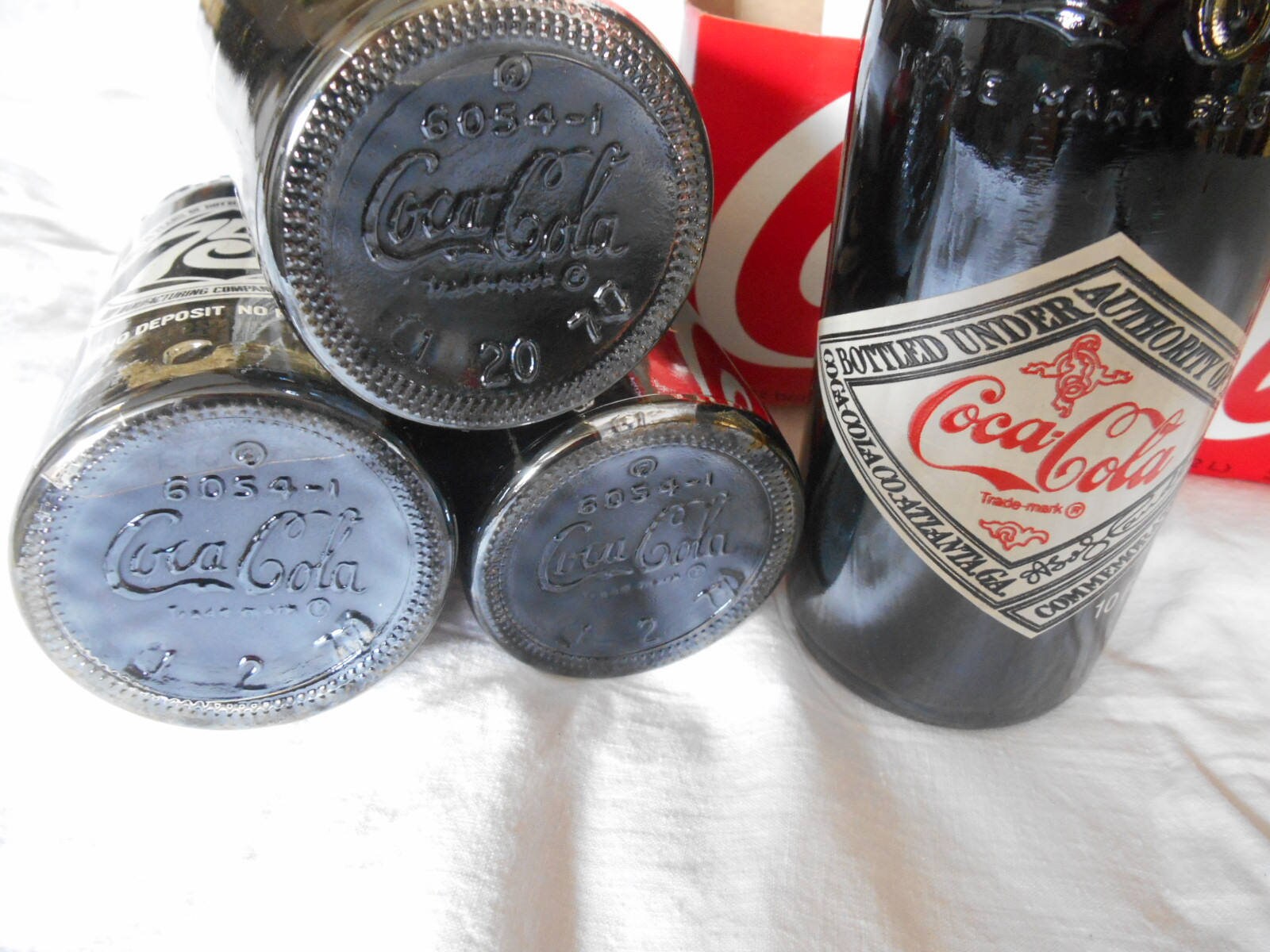 Six Pack Vintage 10 Oz Coca Cola Bottles 75th Anniversary Etsy