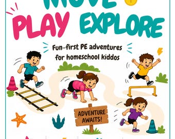Vorschule & Kinder Bewegung Programm PDF | Alter 4-10 Homeschool Sport, Training, Entwicklung | Fun Fitness Spiele