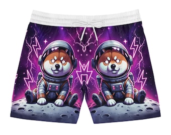 Astronaut Shiba Inu-zwemshort | Space Dog Moon AOP