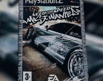 Need for Speed Most Wanted Woven Tapestry | Racing Car Game Room Decor