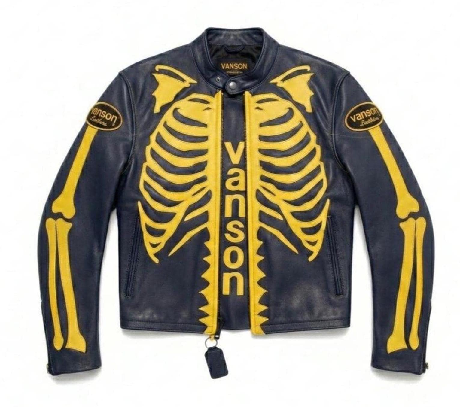 Vanson Skeleton Leather Jacket - Etsy