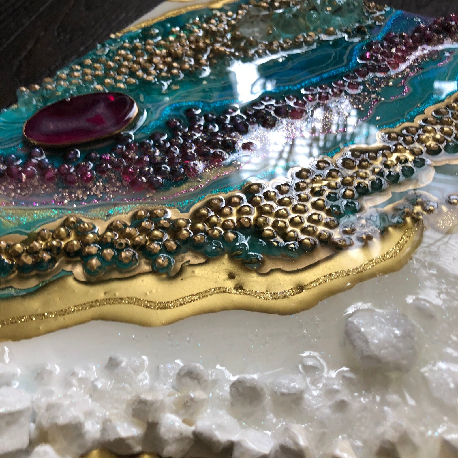 Resin Geode Painting Resin Geode Wall Art Geode Painting on Etsy