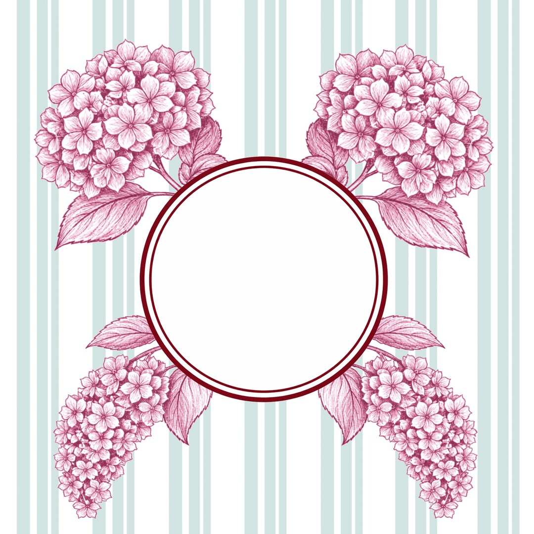 Pink Floral Hydrangea Digital Paper Pack, Seamless Patterns, Hydrangea ...