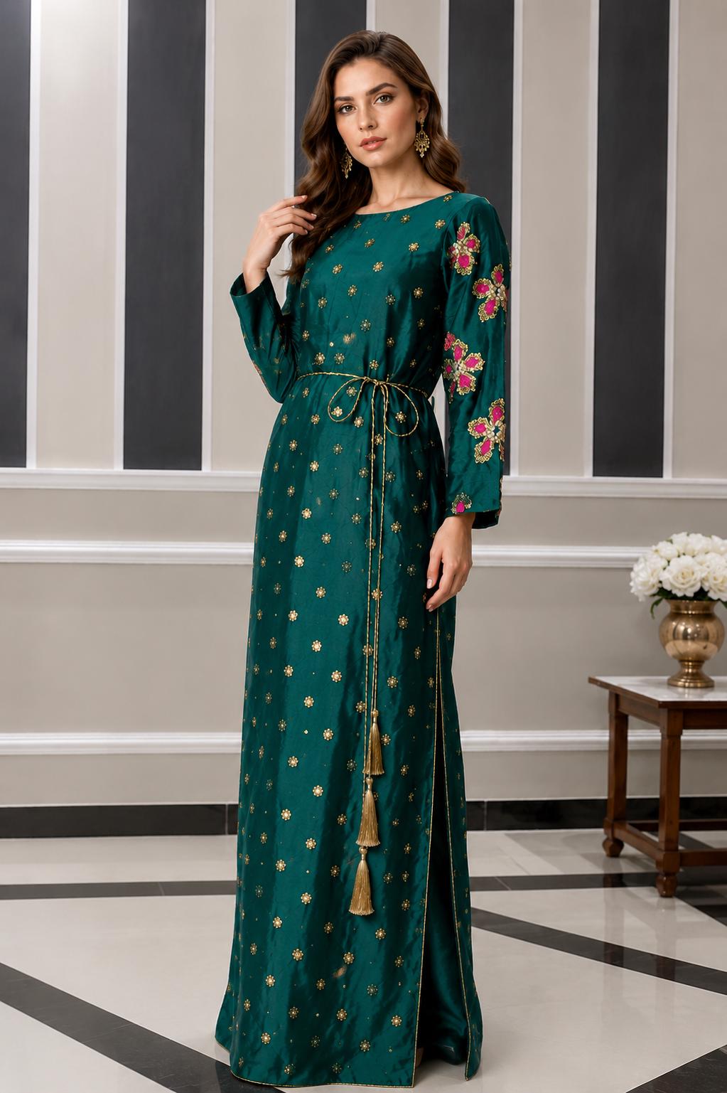 black dress gold polka dots Plain Gold Spot Chiffon Dress, Black/Gold – Jolie Moi Retail main image 1